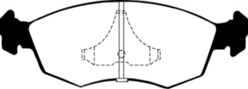 Picture of EBC 85-89 Mercury Merkur Scorpio 2-9 Greenstuff Front Brake Pads