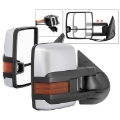Picture of xTune Chevy Silverado 07-13 Heated Amber LED Signal Mirrors Chrome MIR-CSIL07S-G3C-PWH-AM-SET