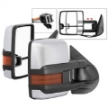 Picture of xTune Chevy Silverado 07-13 Heated Amber LED Signal Mirrors Chrome MIR-CSIL07S-G3C-PWH-AM-SET