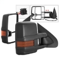 Picture of xTune Chevy Silverado 14-16 Heated Amber LED Signal Telescoping Mirrors MIR-CSIL14S-G2-PWH-AM-SET