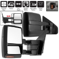 Picture of xTune Ford F-150 07-14 Heated Amber LED Signal Telescoping Mirror - SET MIR-FF15007S-PWH-AM-SET