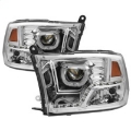 Picture of xTune Dodge Ram 2009-2014 Halo LED Projector Headlights - Chrome PRO-JH-DR09-CFB-C