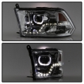 Picture of xTune Dodge Ram 2009-2014 Halo LED Projector Headlights - Chrome PRO-JH-DR09-CFB-C