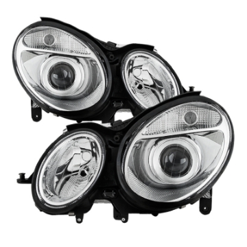 Picture of xTune Mercedes Benz W211 E-Class 03-06 OEM Projector Headlights - Chrome PRO-JH-MBW21103-C
