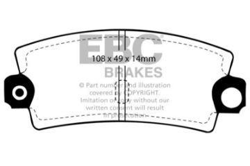 Picture of EBC 85-90 Lotus Esprit 2-2 Greenstuff Rear Brake Pads