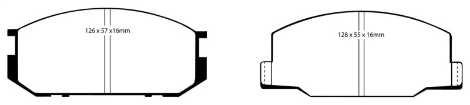 Picture of EBC 85-90 Lotus Esprit 2-2 Redstuff Front Brake Pads