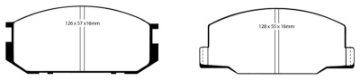 Picture of EBC 85-90 Lotus Esprit 2-2 Redstuff Front Brake Pads