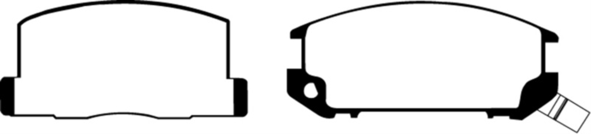 Picture of EBC 85-90 Toyota MR2 1-6 Greenstuff Rear Brake Pads