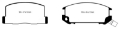 Picture of EBC 85-90 Toyota MR2 1-6 Redstuff Rear Brake Pads