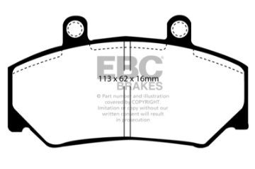 Picture of EBC 85-93 Volvo 740 2-1 Bendix Ultimax2 Front Brake Pads
