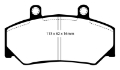 Picture of EBC 85-93 Volvo 740 2-1 Bendix Yellowstuff Front Brake Pads