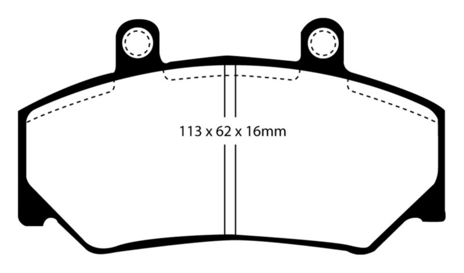 Picture of EBC 85-93 Volvo 740 2-1 Bendix Yellowstuff Front Brake Pads