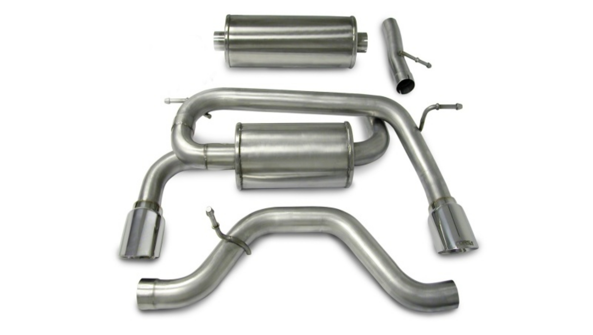 Picture of Corsa 2006-2008 Hummer H3 3-5L Polished Sport Cat-Back Exhaust