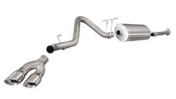 Picture of Corsa 2011-2013 Chevrolet Silverado Crew Cab-Std- Bed 2500 6-0L V8 Polished Sport Cat-Back Exhaust