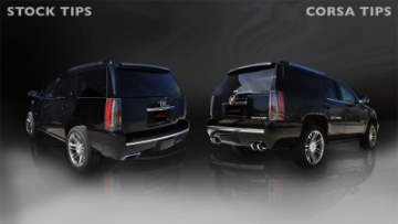 Picture of Corsa 2012-2014 Cadillac Escalade DUB 6-2L V8 Polished Sport Cat-Back Exhaust