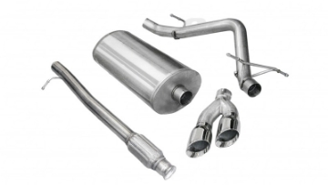 Picture of Corsa 2010-2013 Chevrolet Silverado Crew Cab-Short Bed 1500 4-8L V8 Polished Sport Cat-Back Exhaust