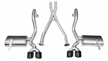Picture of Corsa 1997-2004 Chevrolet Corvette C5 Z06 5-7L V8 Black Xtreme Cat-Back + XO Exhaust