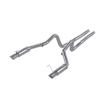 Picture of MBRP 05-09 Ford Shelby GT500 - GT Dual Split Rear Race Version, T409 4in Tips Exhaust System