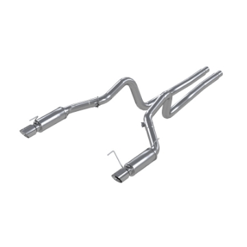 Picture of MBRP 05-09 Ford Mustang GT 4-6L Dual Split Rear Race Version AL- 3in Cat Back Exhaust System
