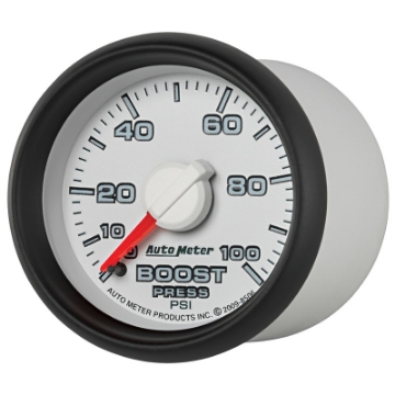Picture of Autometer Factory Match 52-4mm Mechanical 0-100 PSI Boost Gauges 3 pressure Ranges