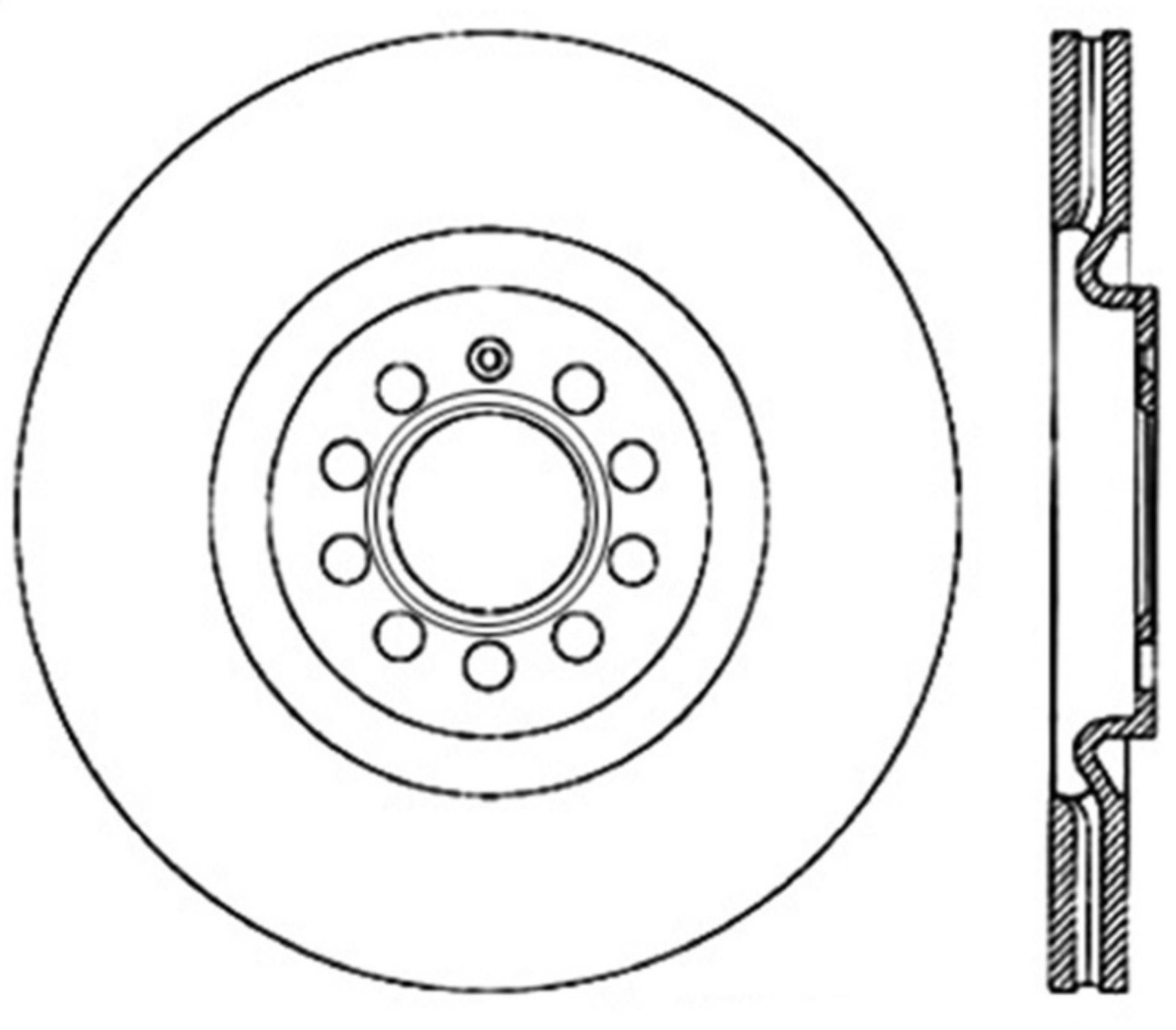 Picture of StopTech Power Slot 09 VW CC Passat CC - 06-09 Passat Front Left CRYO-STOP Slotted Rotor