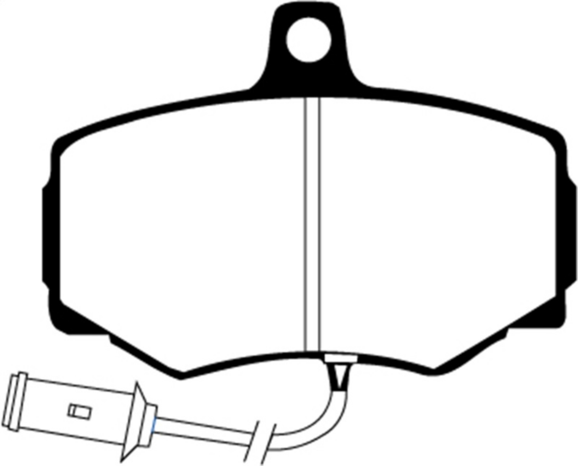 Picture of EBC 86-87 Jaguar XJ6 3-6 Greenstuff Front Brake Pads