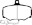 Picture of EBC 86-87 Jaguar XJ6 3-6 Greenstuff Front Brake Pads