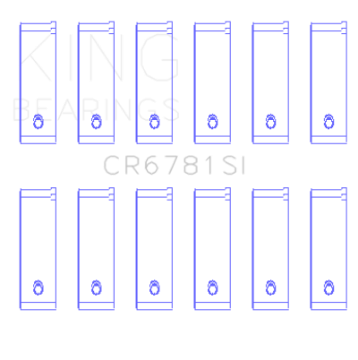 Picture of King Engine Bearings 01-98-12-09 Chrysler 167CI - 2-7 Liter EER V6 Rod Bearing Set