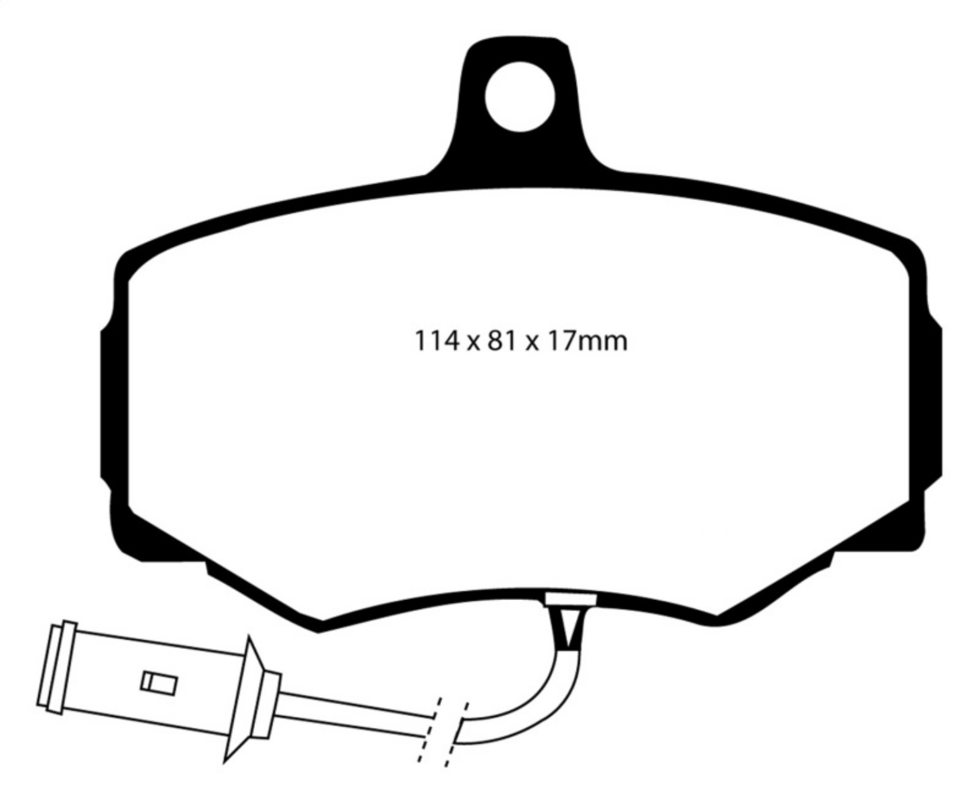 Picture of EBC 86-87 Jaguar XJ6 3-6 Redstuff Front Brake Pads