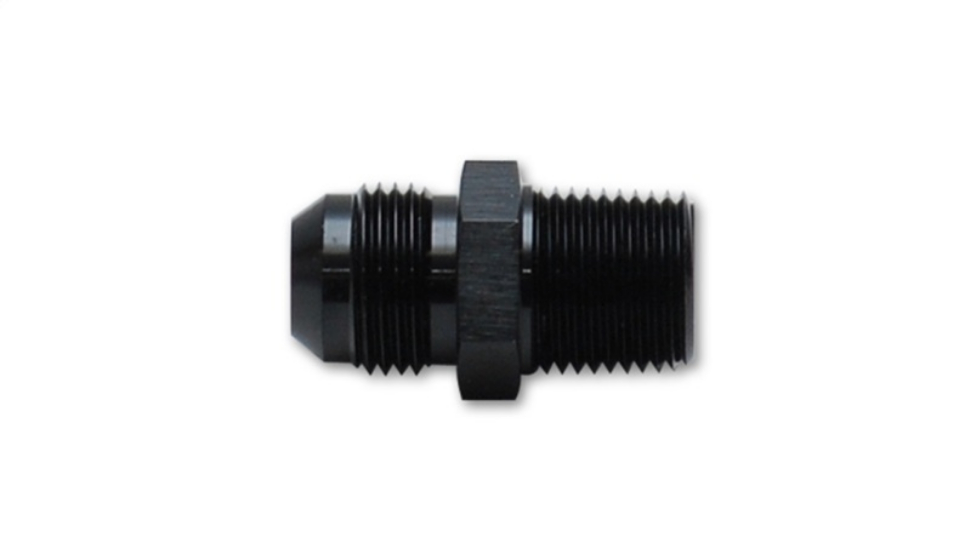 Picture of Vibrant -12AN to 1-2in NPT Straight Adapter Fitting - Aluminum