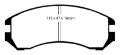 Picture of EBC 86-87 Nissan Pulsar NX 1-6 SE Redstuff Front Brake Pads