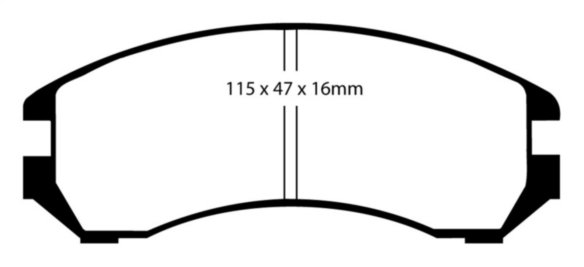 Picture of EBC 86-87 Nissan Pulsar NX 1-6 SE Redstuff Front Brake Pads