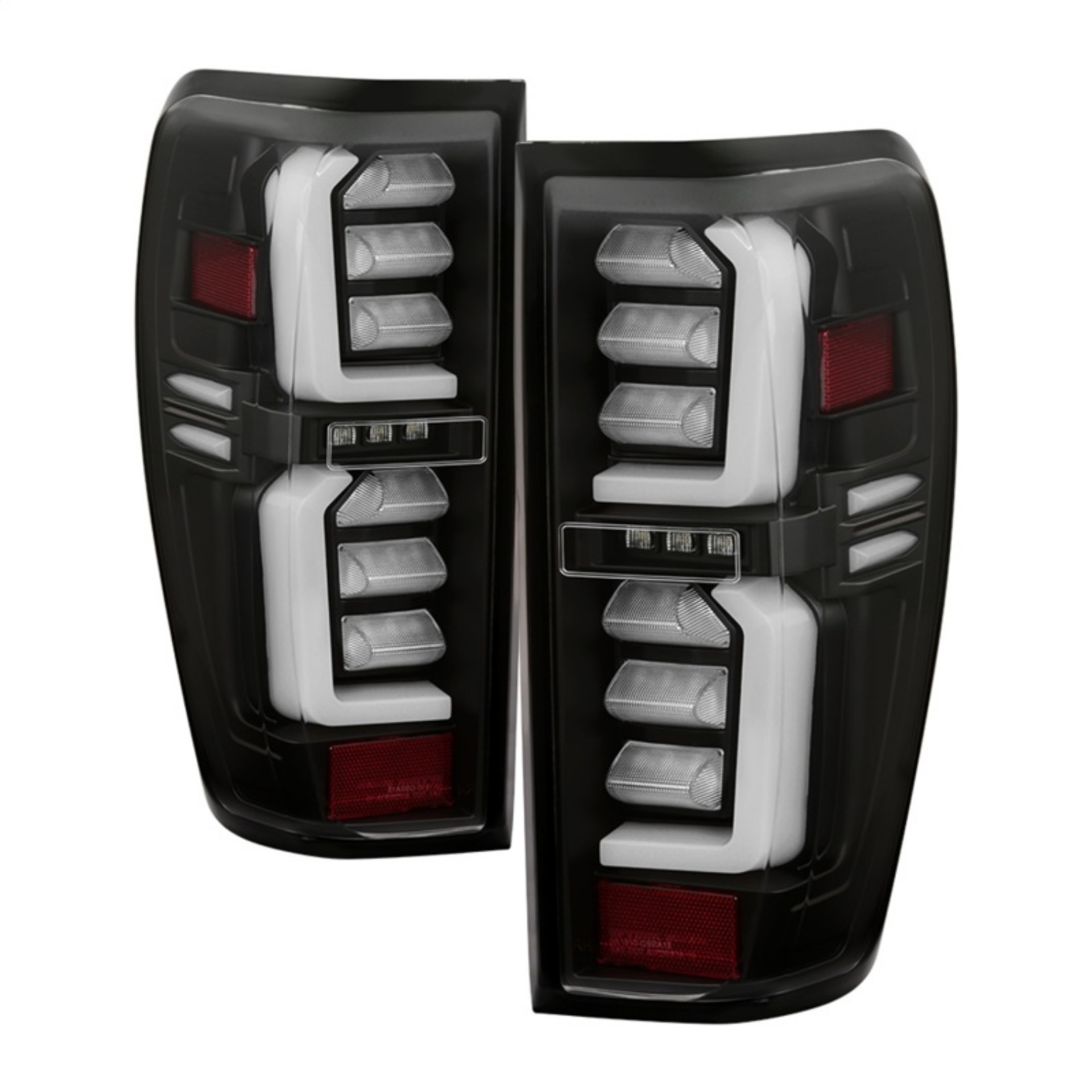 Picture of Spyder GMC Sierra 19-20 Incandescent Bulb Model Only LED Tail Lights - Black ALT-YD-GS19-LED-BK