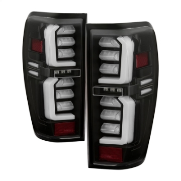 Picture of Spyder GMC Sierra 19-20 Incandescent Bulb Model Only LED Tail Lights - Black ALT-YD-GS19-LED-BK