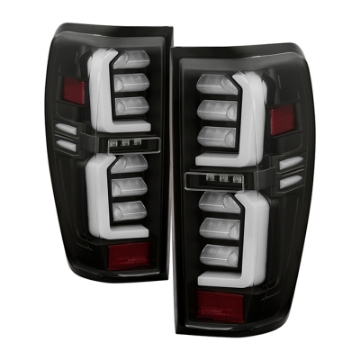 Picture of Spyder GMC Sierra 19-20 Incandescent Bulb Model Only LED Tail Lights - Black ALT-YD-GS19-LED-BK