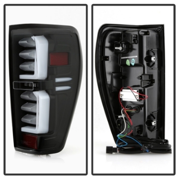 Picture of Spyder GMC Sierra 19-20 Incandescent Bulb Model Only LED Tail Lights - Black ALT-YD-GS19-LED-BK