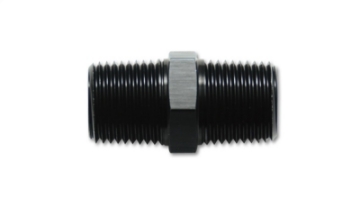 Picture of Vibrant 1-4in NPT x 1-4in NPT Straight Union Pipe Adapter Fitting - Aluminum