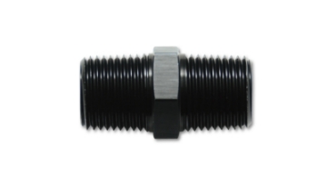 Picture of Vibrant 1-4in NPT x 1-4in NPT Straight Union Pipe Adapter Fitting - Aluminum