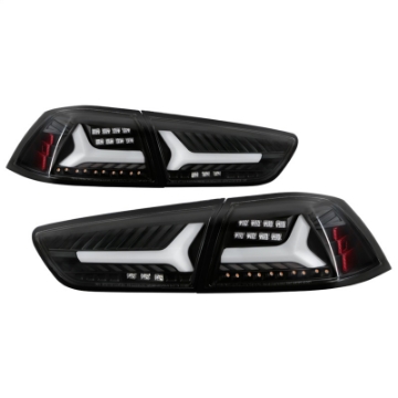 Picture of Spyder Mitsubishi Lancer-Evolution X 08-14 V2 LED Tail Lights - Black ALT-YD-ML08V2-SEQ-BK