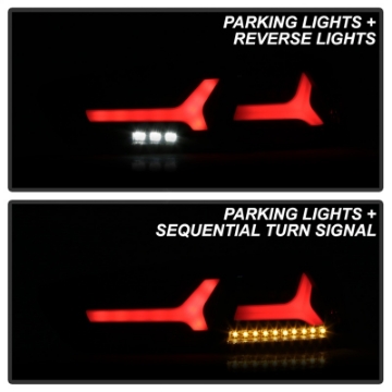 Picture of Spyder Mitsubishi Lancer-Evolution X 08-14 V2 LED Tail Lights - Black Smoke ALT-YD-ML08V2-SEQ-BSM