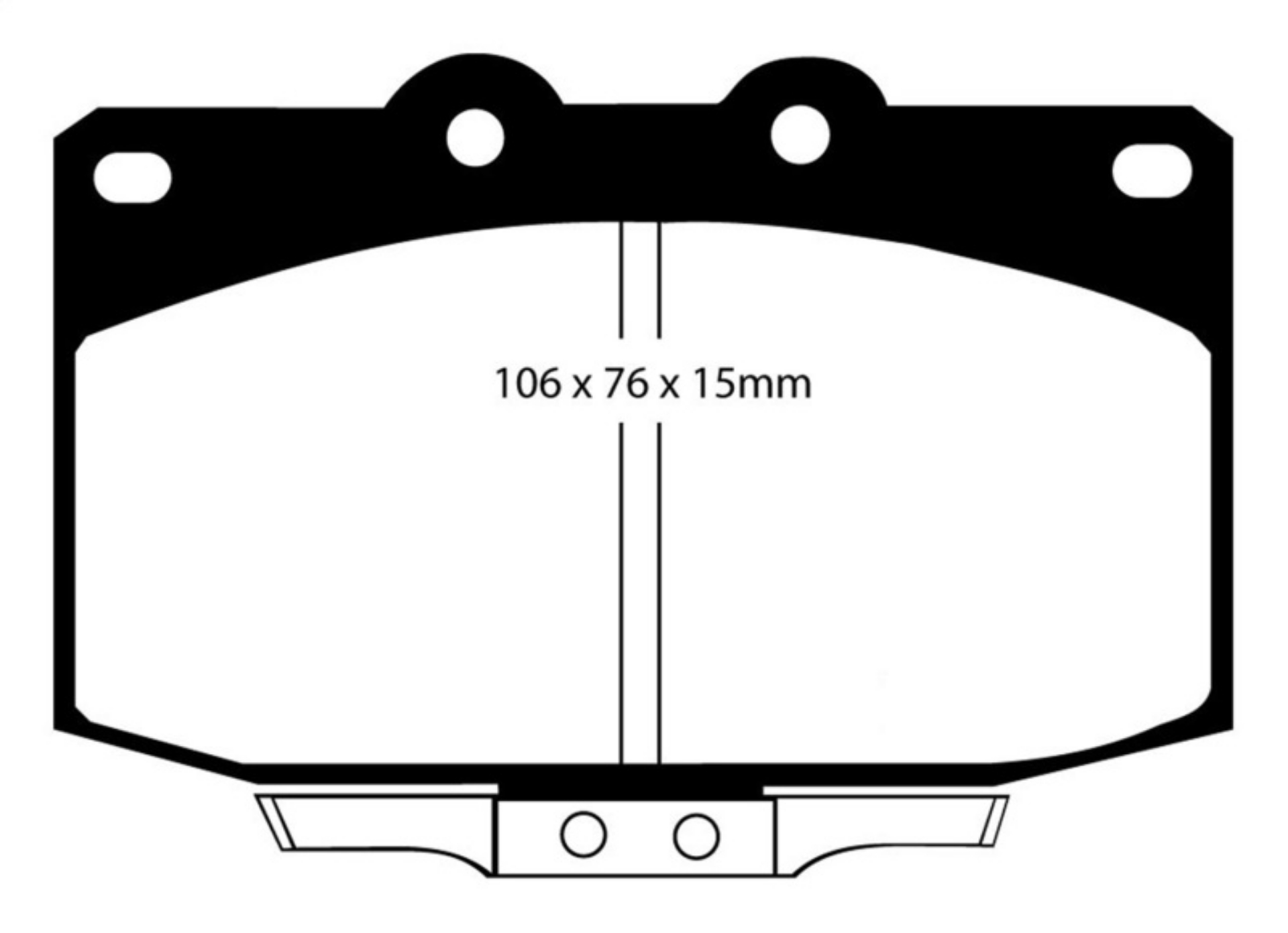 Picture of EBC 86-89 Mazda RX7 2-4 1-3 RotaryVented Rear Rotors Yellowstuff Front Brake Pads