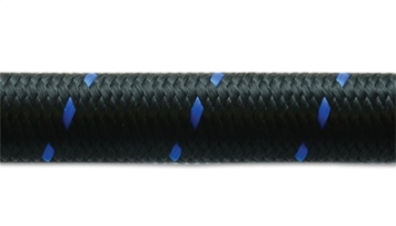 Picture of Vibrant -12 AN Two-Tone Black-Blue Nylon Braided Flex Hose 10 foot roll