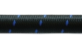 Picture of Vibrant -12 AN Two-Tone Black-Blue Nylon Braided Flex Hose 10 foot roll