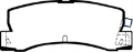Picture of EBC 86-92 Toyota Corolla 1-6 Yellowstuff Rear Brake Pads