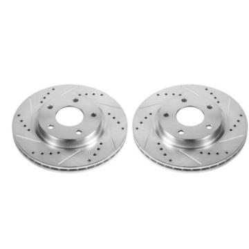 Picture of Power Stop 13-19 Nissan Sentra Front Evolution Drilled & Slotted Rotors - Pair