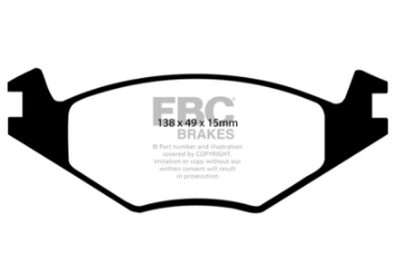 Picture of EBC 86-93 Volkswagen Cabriolet 1-8 Ultimax2 Front Brake Pads