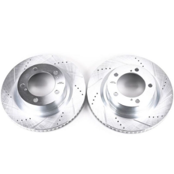 Picture of Power Stop 16-21 Toyota Land Cruiser Front Evolution Drilled & Slotted Rotors - Pair