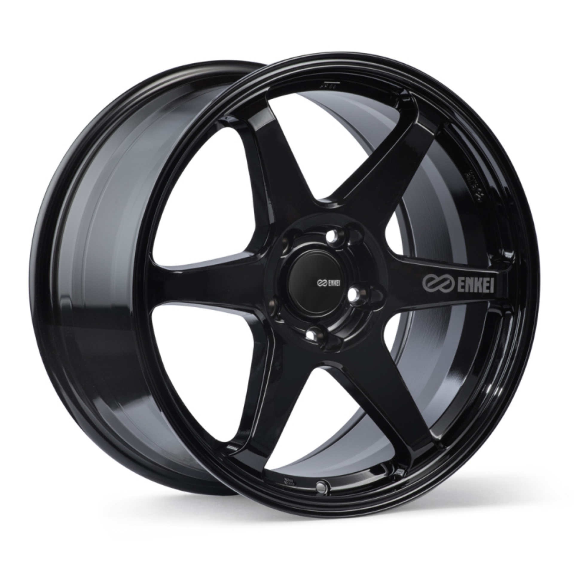 Picture of Enkei T6R 18x9-5 38mm Offset 5x114-3 Bolt Pattern 72-6 Bore Gloss Black Wheel