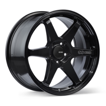 Picture of Enkei T6R 18x9-5 38mm Offset 5x114-3 Bolt Pattern 72-6 Bore Gloss Black Wheel