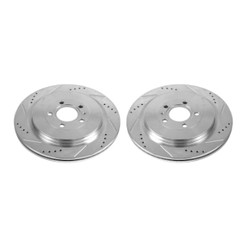 Picture of Power Stop 13-14 Ford Mustang Rear Evolution Drilled & Slotted Rotors - Pair